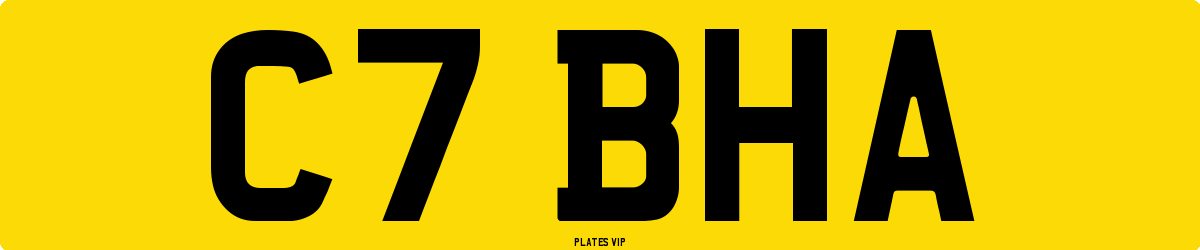 C7 BHA Number Plate