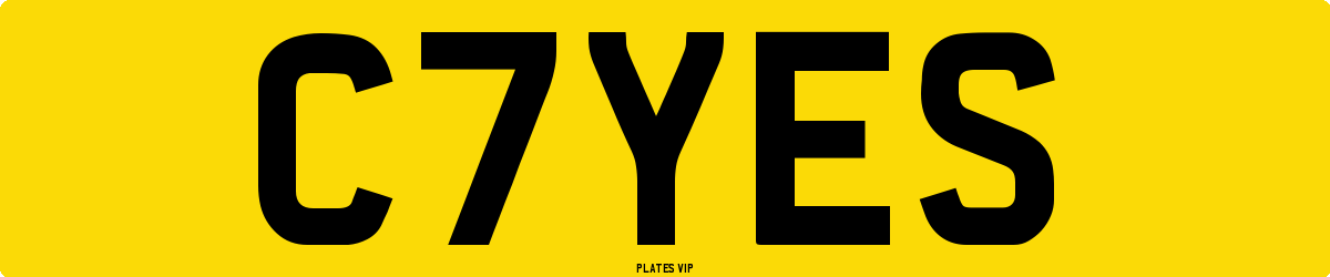 C7YES Number Plate