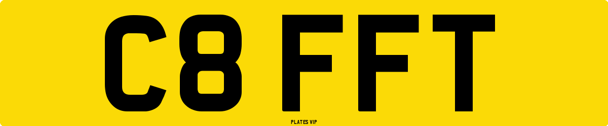 C8 FFT Number Plate
