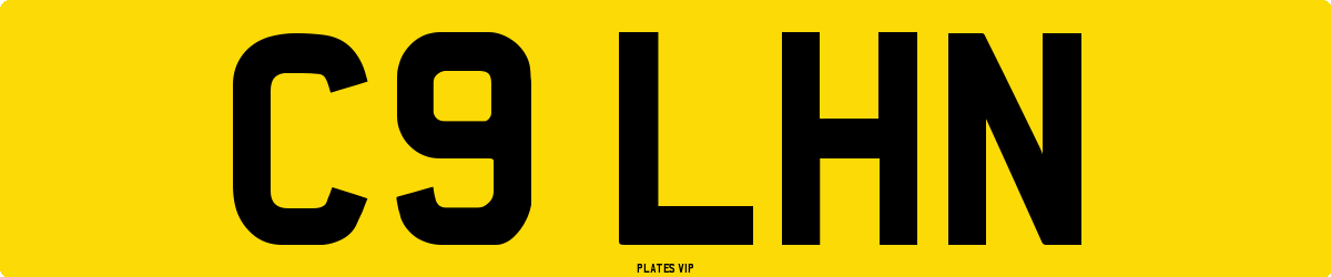 C9 LHN Number Plate