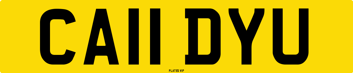 CA11 DYU Number Plate