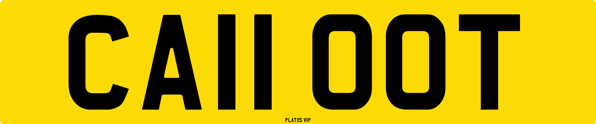 CA11 OOT Number Plate