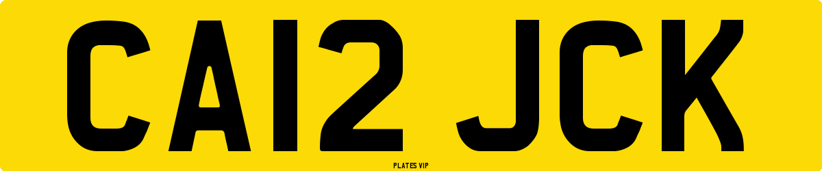 CA12 JCK Number Plate