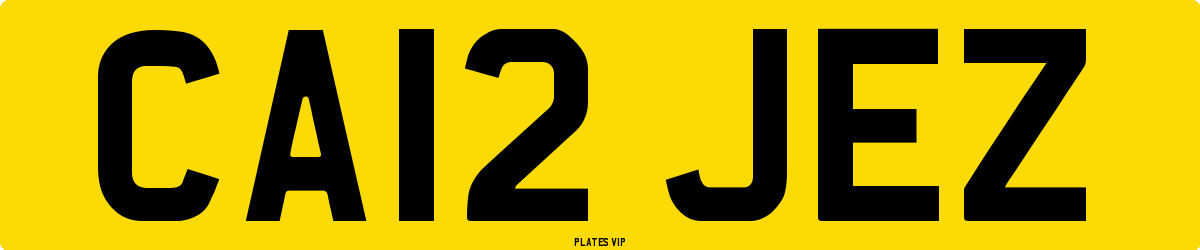 CA12 JEZ Number Plate