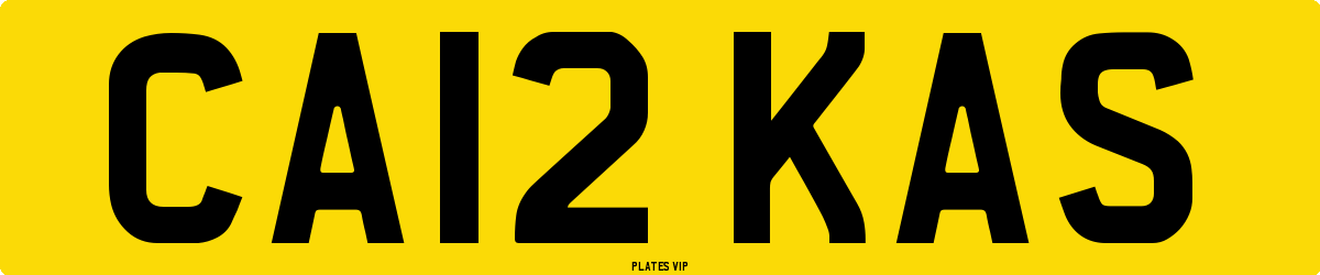 CA12 KAS Number Plate