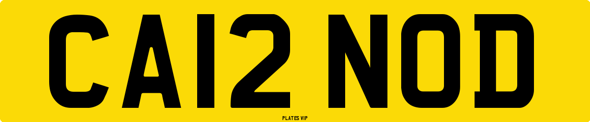 CA12 NOD Number Plate