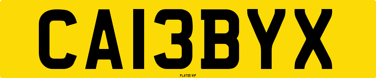 CA13BYX Number Plate