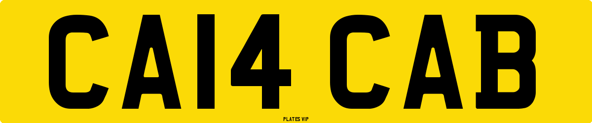 CA14 CAB Number Plate