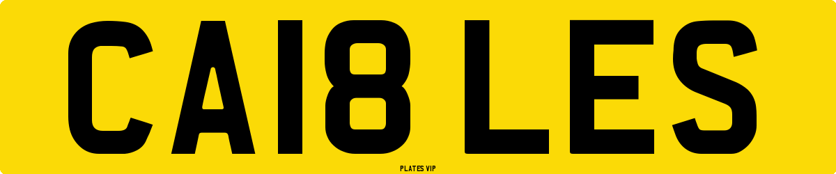 CA18 LES Number Plate