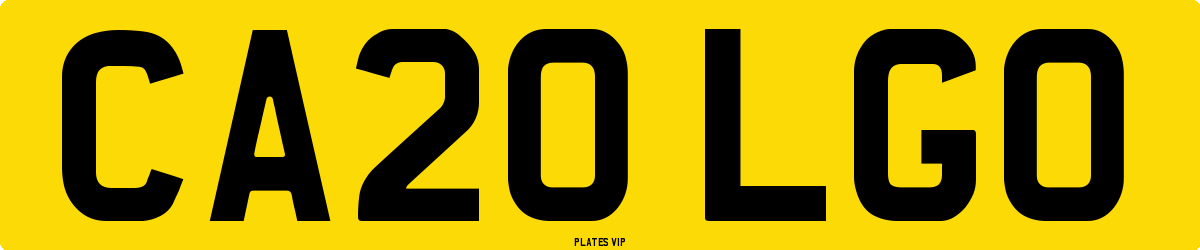 CA20 LGO Number Plate