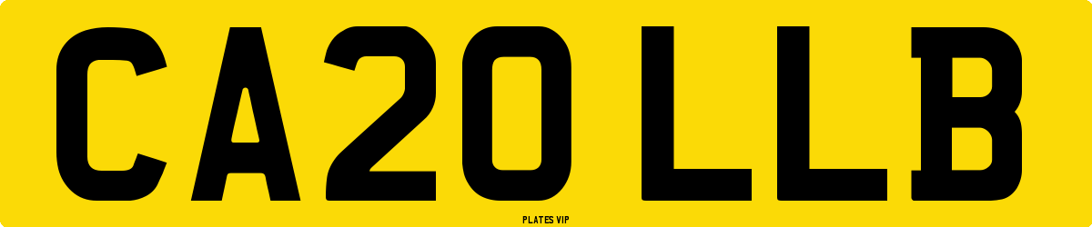 CA20 LLB Number Plate