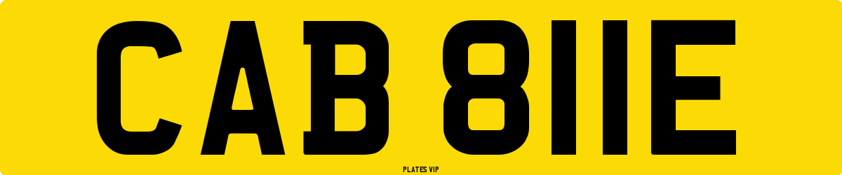 CAB 811E Number Plate