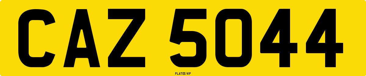 CAZ 5044 Number Plate