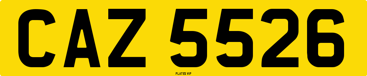 CAZ 5526 Number Plate