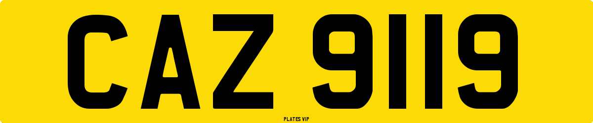 CAZ 9119 Number Plate