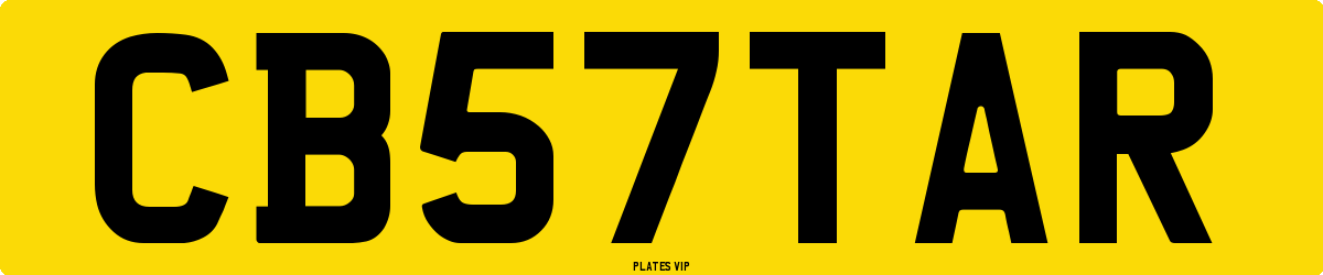 CB 57 TAR Number Plate