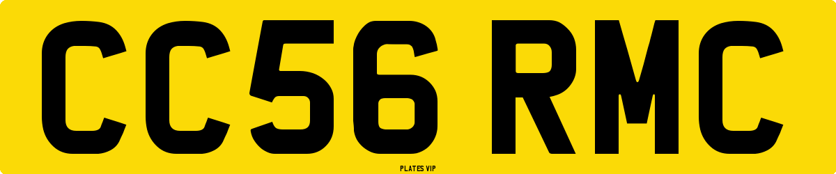 CC56 RMC Number Plate