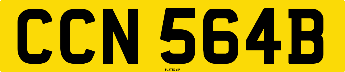 CCN 564B Number Plate