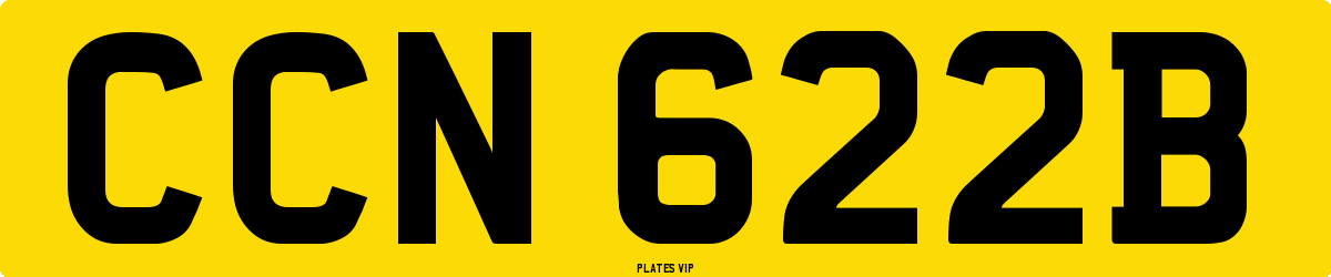 CCN 622B Number Plate