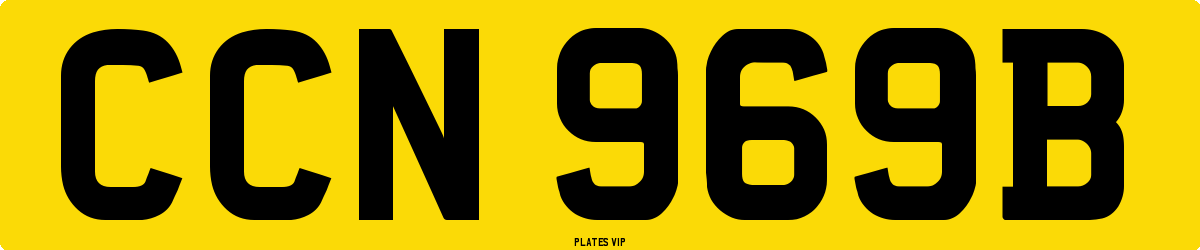 CCN 969B Number Plate