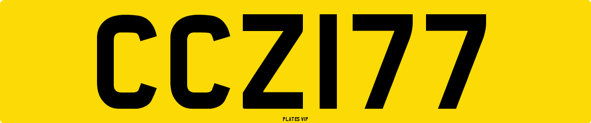 CCZ  177 Number Plate