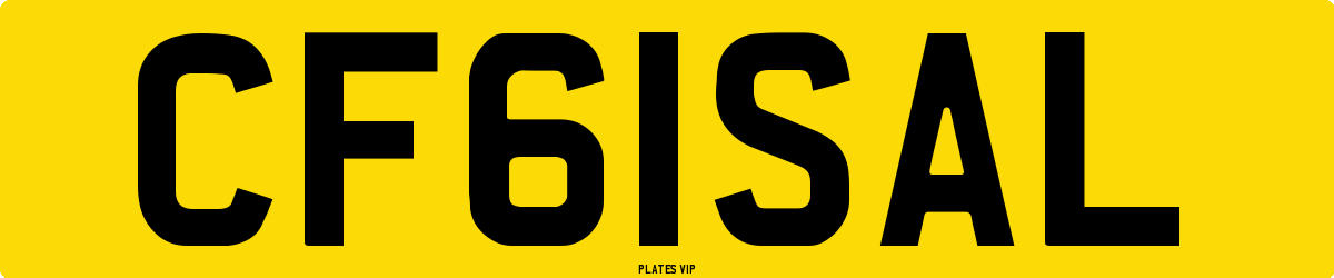 CF61SAL Number Plate