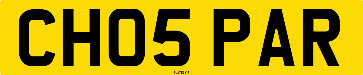 CH05 PAR Number Plate