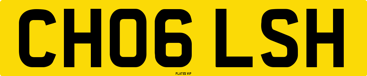 CH06 LSH Number Plate