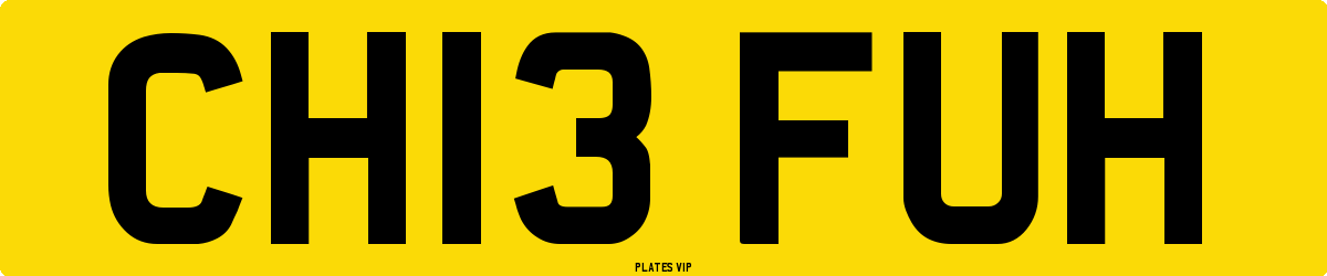 CH13 FUH Number Plate