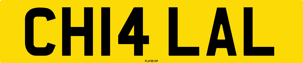 CH14 LAL Number Plate