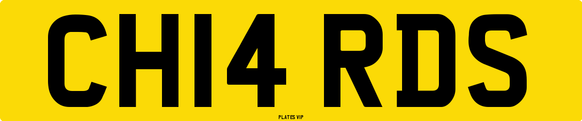 CH14 RDS Number Plate