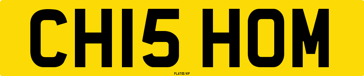 CH15 HOM Number Plate