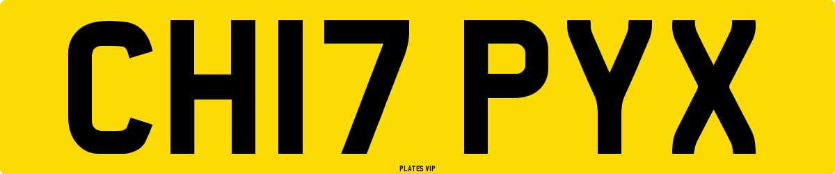 CH17 PYX Number Plate