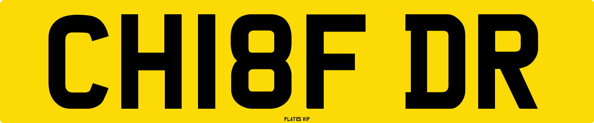 CH18F DR Number Plate