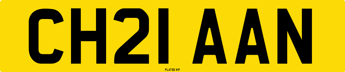 CH21 AAN Number Plate