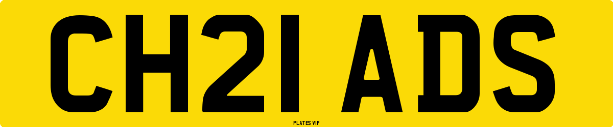 CH21 ADS Number Plate