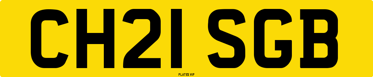 CH21 SGB Number Plate