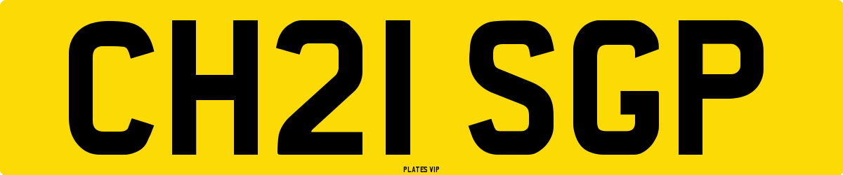 CH21 SGP Number Plate