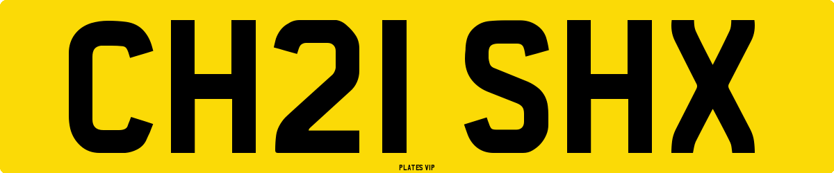 CH21 SHX Number Plate