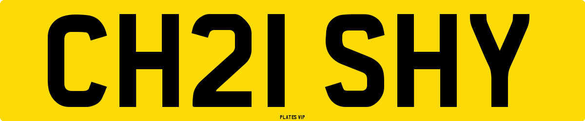 CH21 SHY Number Plate