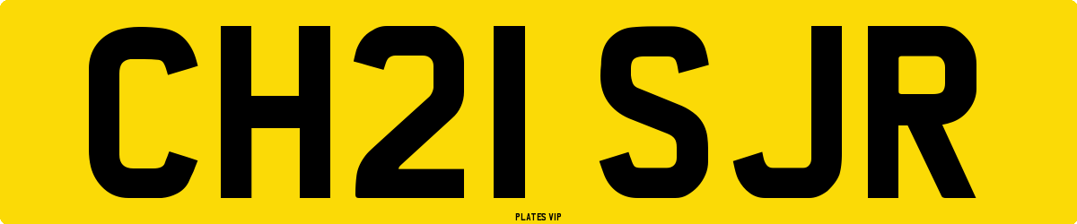 CH21 SJR Number Plate