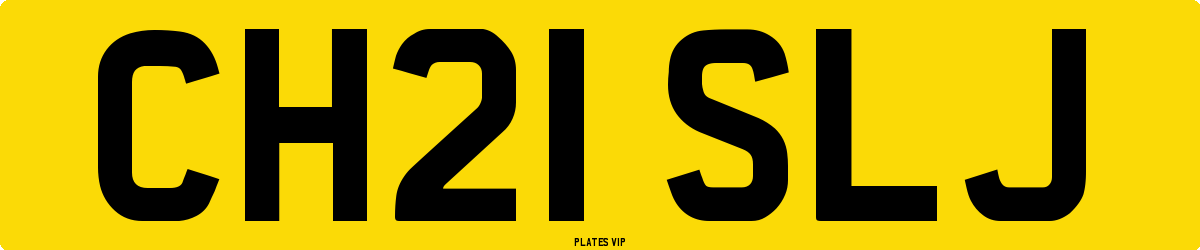 CH21 SLJ Number Plate