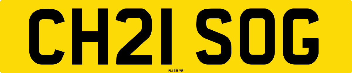 CH21 SOG Number Plate