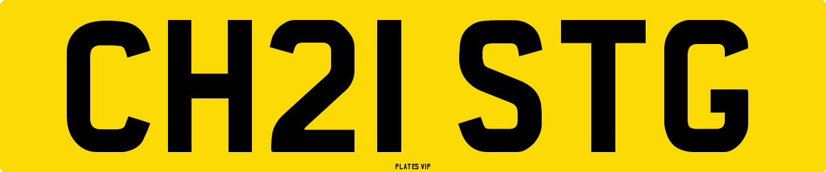 CH21 STG Number Plate