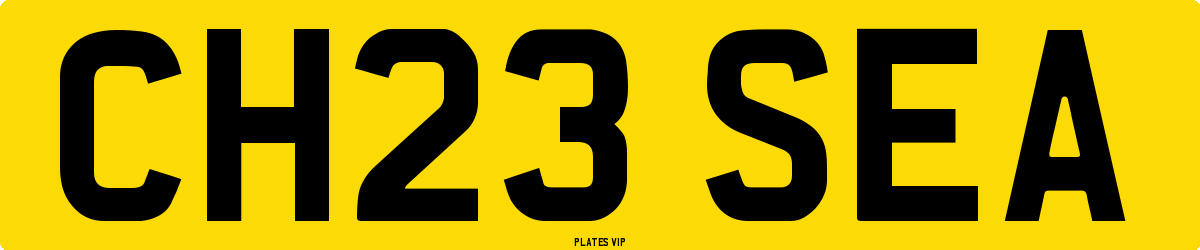 CH23 SEA Number Plate