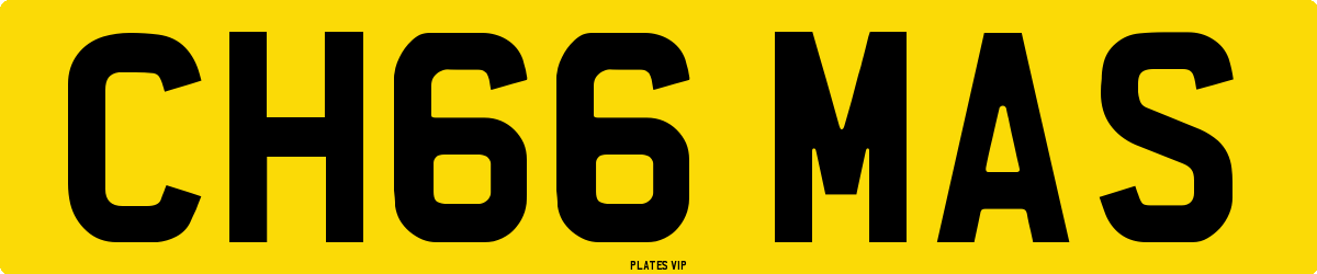 CH66 MAS Number Plate