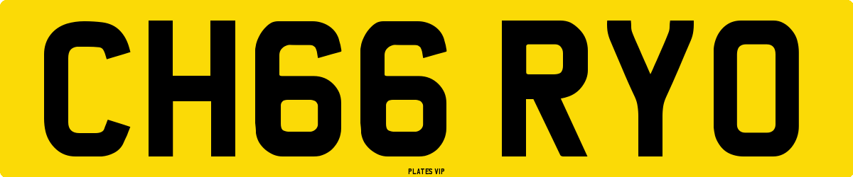 CH66 RYO Number Plate