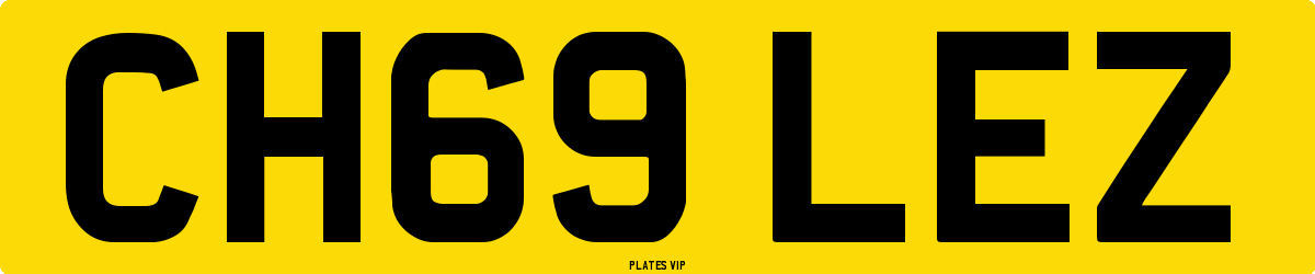 CH69 LEZ Number Plate
