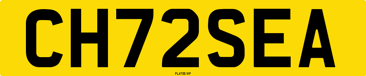 CH72SEA Number Plate