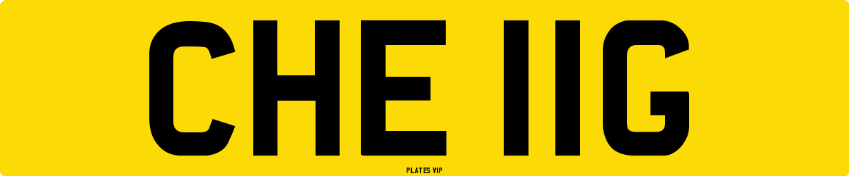 CHE 11G Number Plate